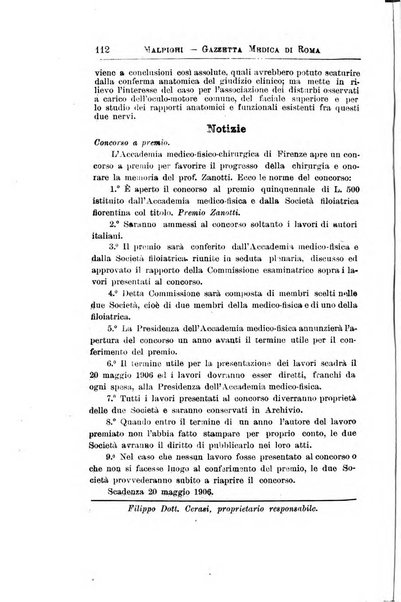 Gazzetta medica Malpighi