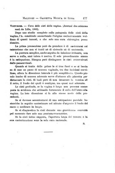 Gazzetta medica Malpighi