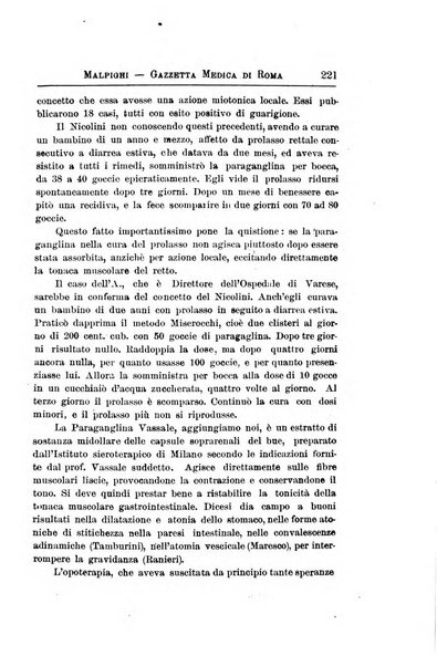 Gazzetta medica Malpighi