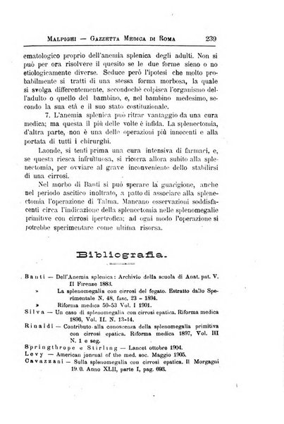 Gazzetta medica Malpighi