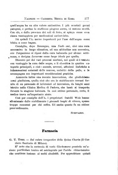 Gazzetta medica Malpighi