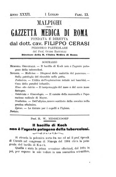 Gazzetta medica Malpighi