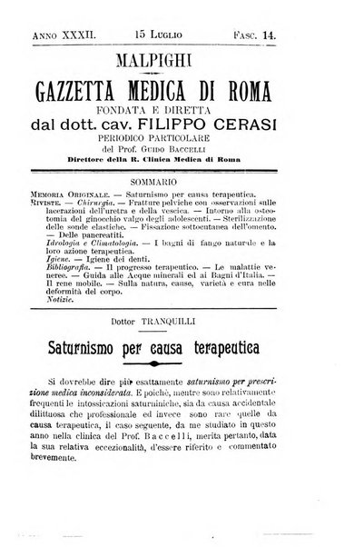 Gazzetta medica Malpighi