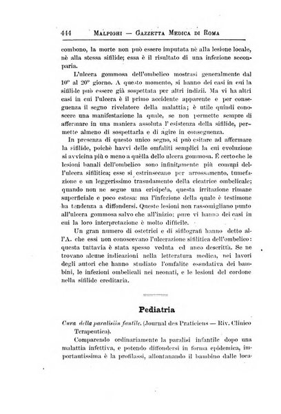 Gazzetta medica Malpighi