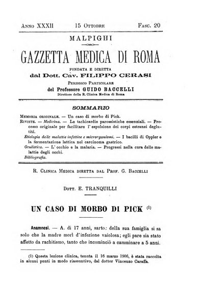 Gazzetta medica Malpighi