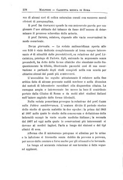 Gazzetta medica Malpighi