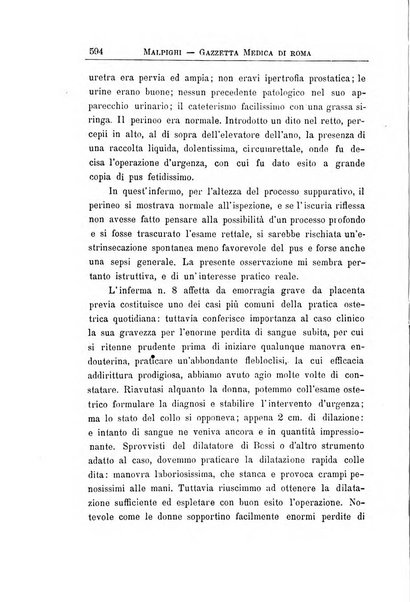 Gazzetta medica Malpighi