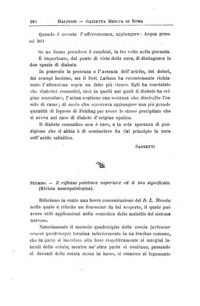 Gazzetta medica Malpighi