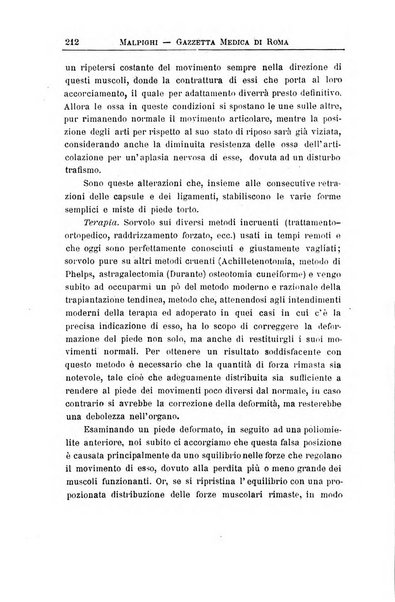 Gazzetta medica Malpighi