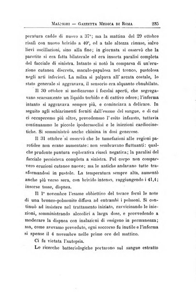 Gazzetta medica Malpighi