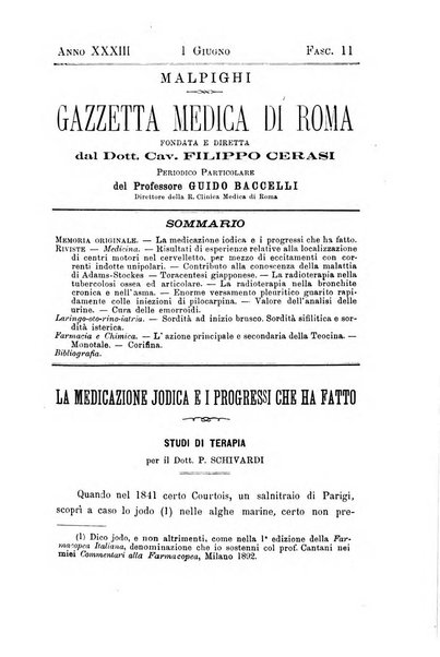 Gazzetta medica Malpighi