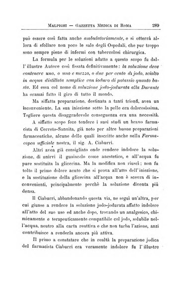 Gazzetta medica Malpighi