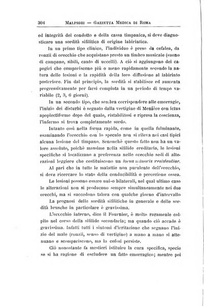 Gazzetta medica Malpighi