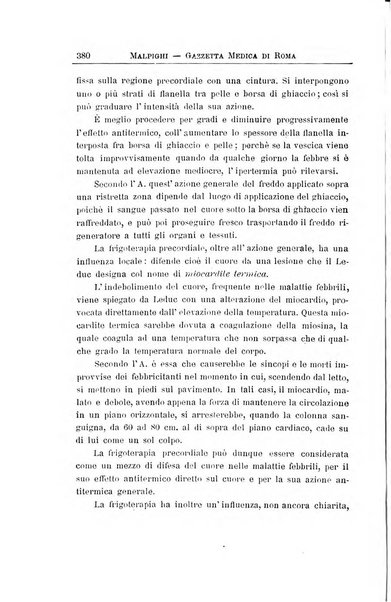 Gazzetta medica Malpighi