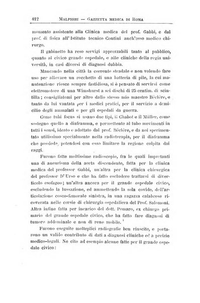 Gazzetta medica Malpighi