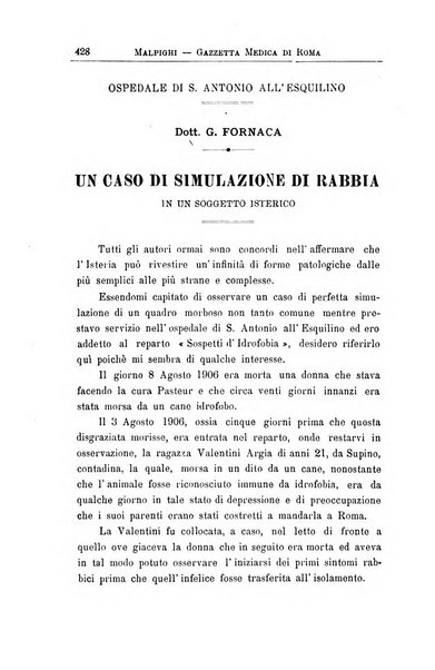 Gazzetta medica Malpighi