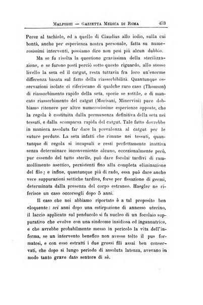 Gazzetta medica Malpighi