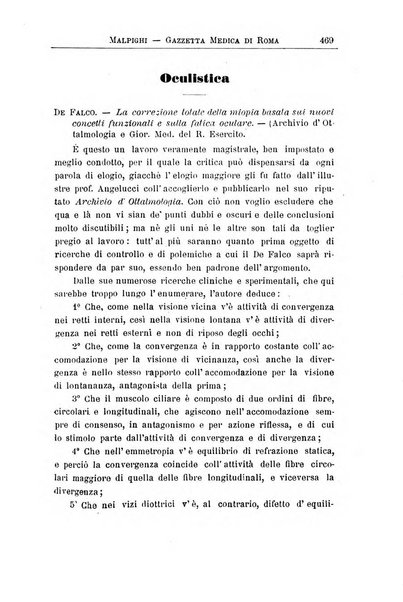 Gazzetta medica Malpighi