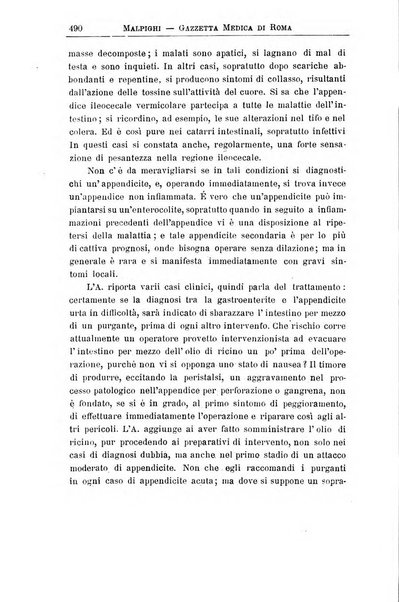 Gazzetta medica Malpighi