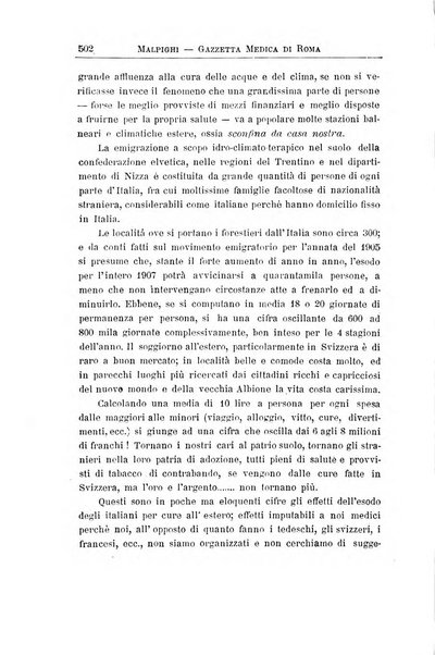 Gazzetta medica Malpighi