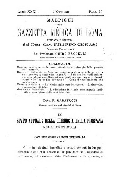 Gazzetta medica Malpighi