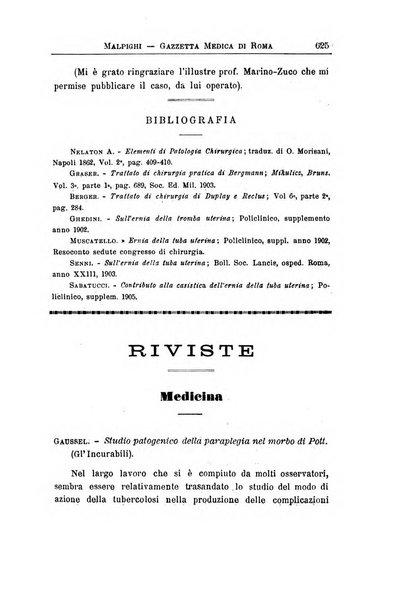 Gazzetta medica Malpighi