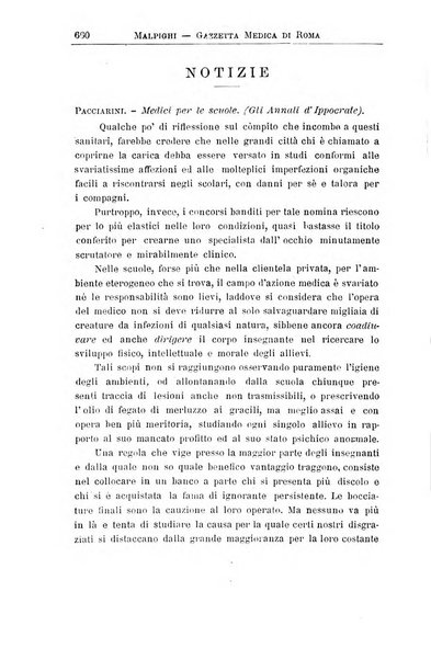 Gazzetta medica Malpighi