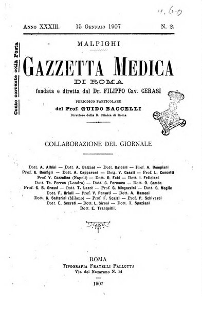 Gazzetta medica Malpighi