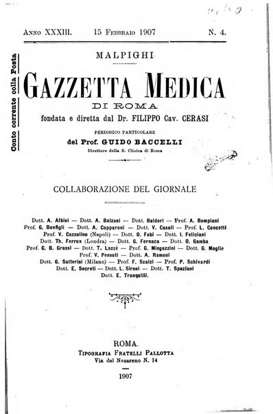 Gazzetta medica Malpighi