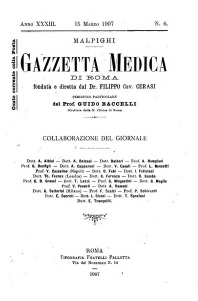 Gazzetta medica Malpighi