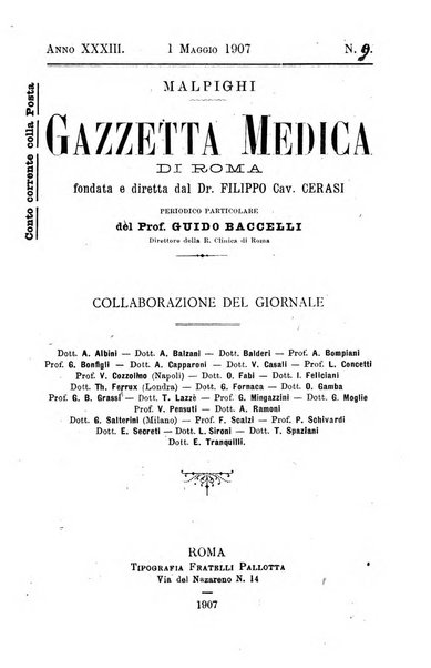 Gazzetta medica Malpighi