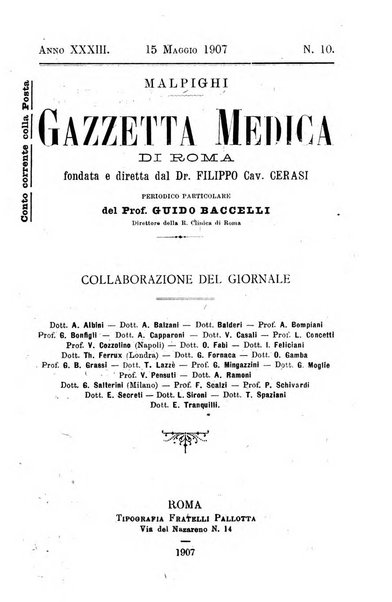 Gazzetta medica Malpighi