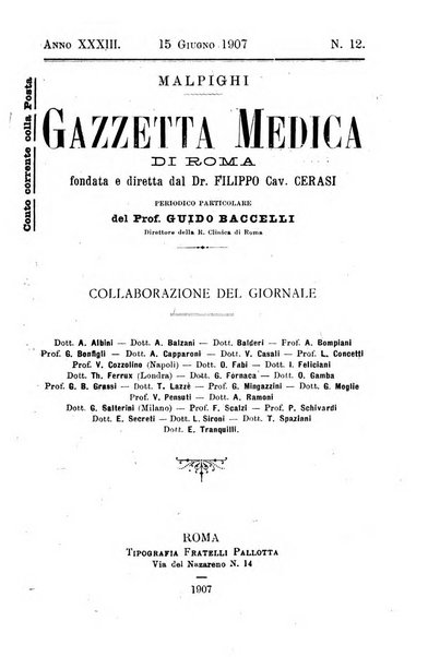 Gazzetta medica Malpighi