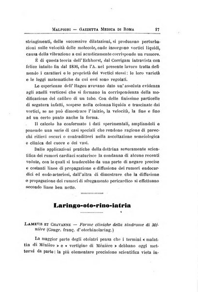 Gazzetta medica Malpighi