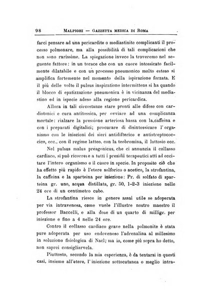 Gazzetta medica Malpighi