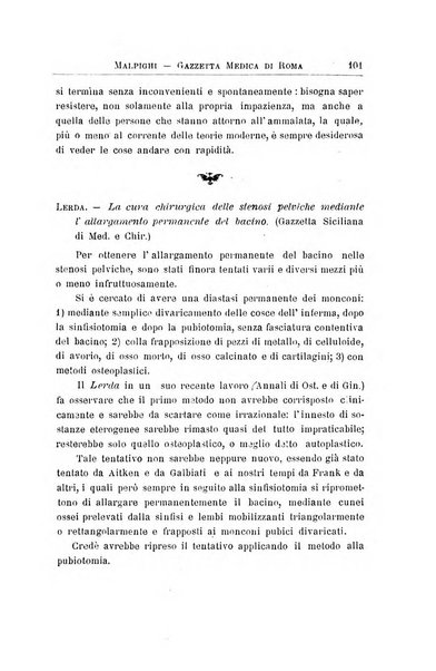 Gazzetta medica Malpighi