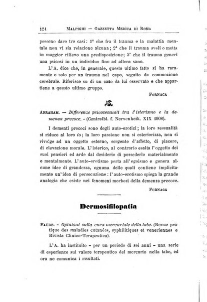 Gazzetta medica Malpighi