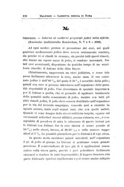 Gazzetta medica Malpighi