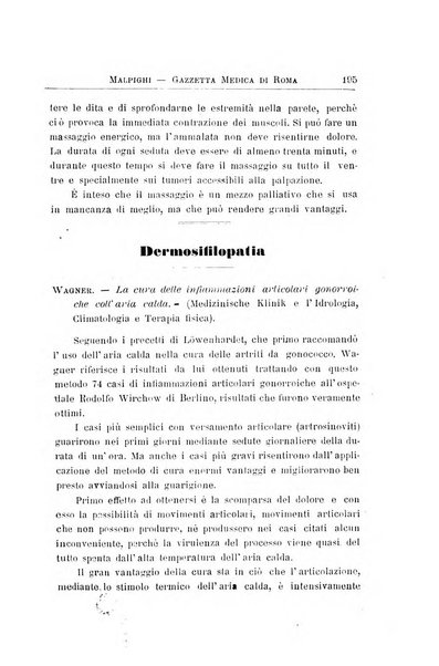 Gazzetta medica Malpighi