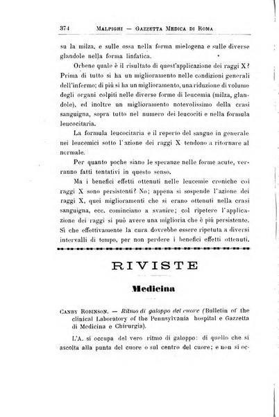 Gazzetta medica Malpighi