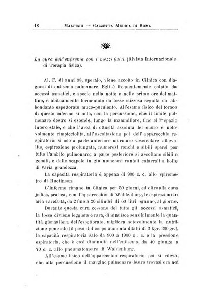 Gazzetta medica Malpighi