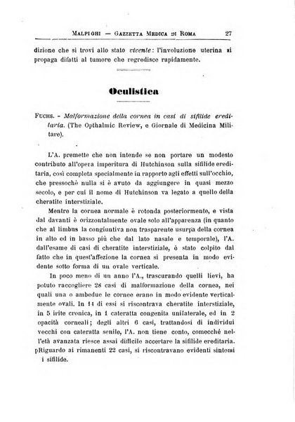 Gazzetta medica Malpighi