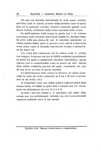 Gazzetta medica Malpighi