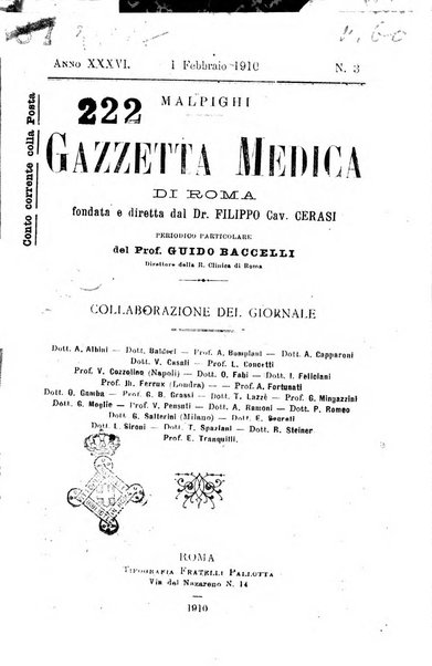 Gazzetta medica Malpighi