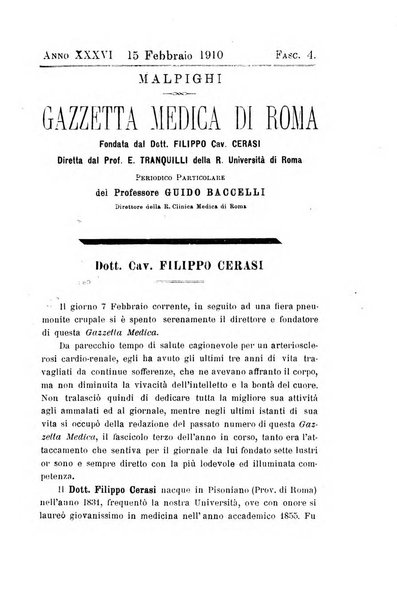 Gazzetta medica Malpighi