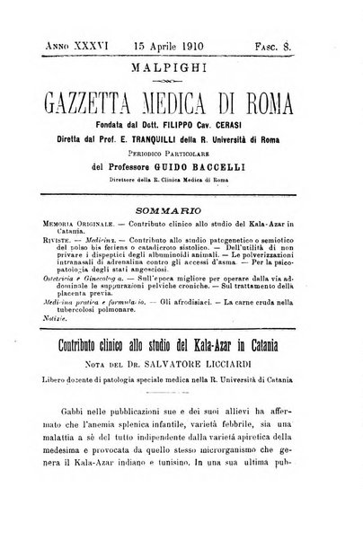 Gazzetta medica Malpighi