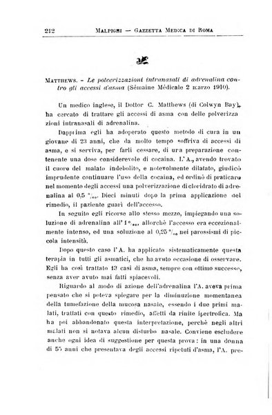 Gazzetta medica Malpighi