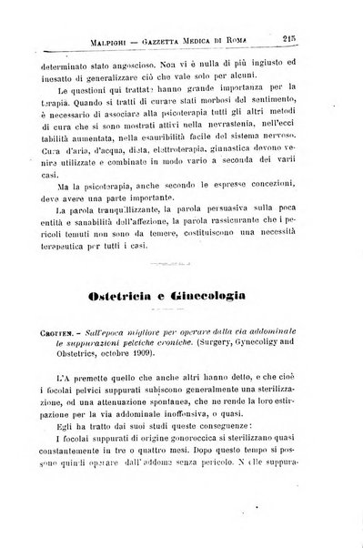 Gazzetta medica Malpighi