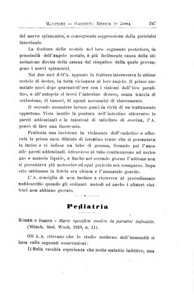 Gazzetta medica Malpighi