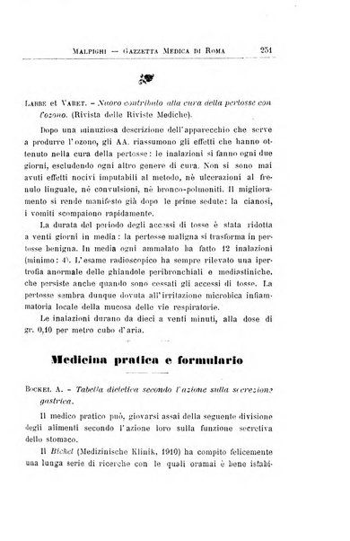 Gazzetta medica Malpighi